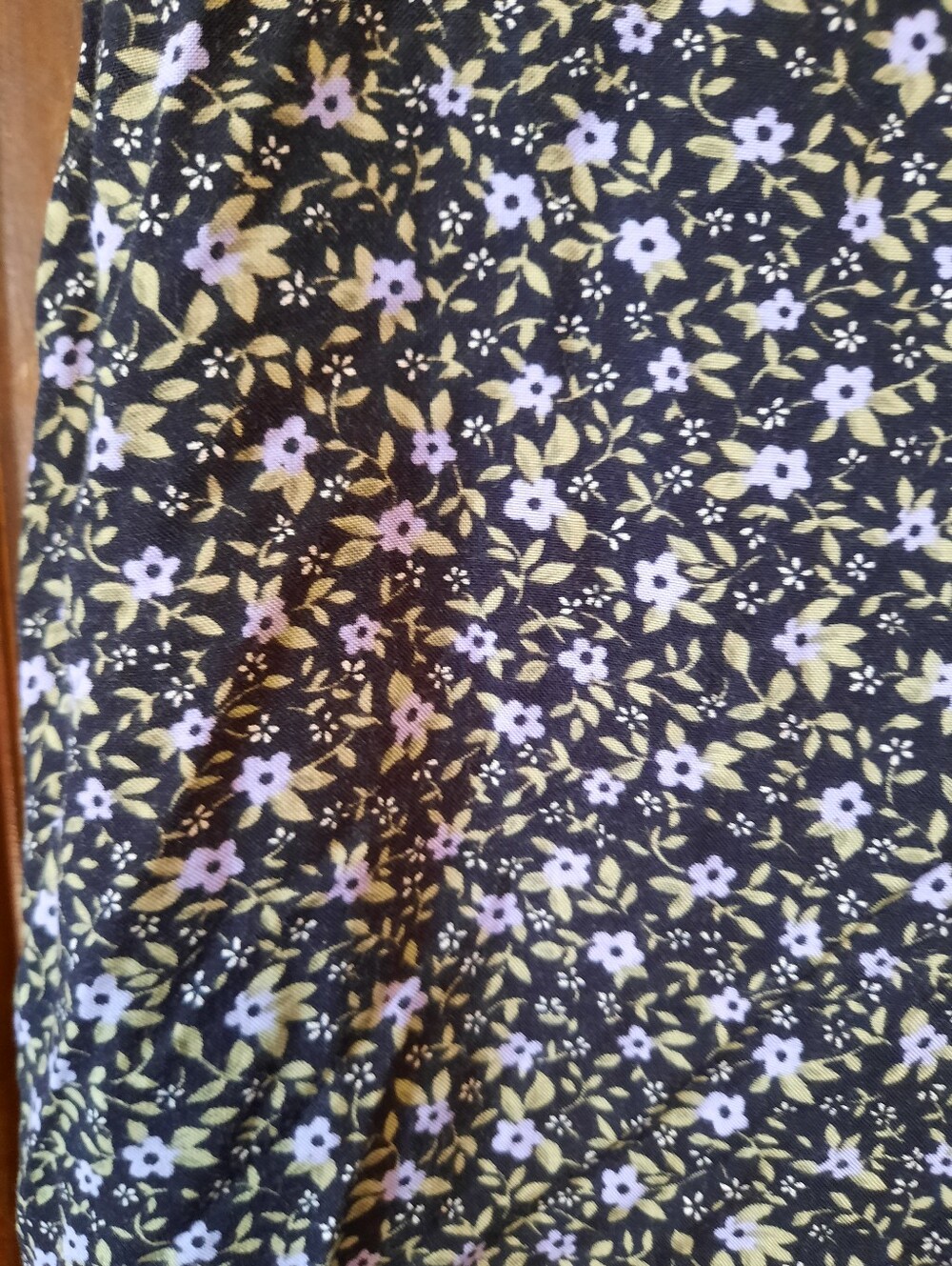 Vintage 90s Teddi Dresses Black Ditzy Floral Sleeveless Tank Maxi Dress Size 12 - Picture 5 of 11
